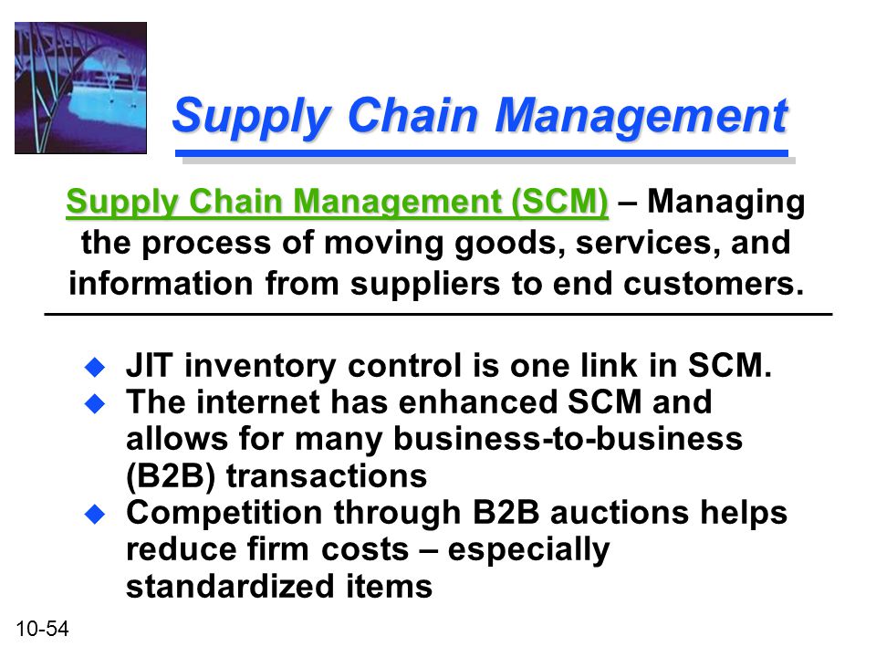 SCM As a Method of Inventory Control&nbspEssay